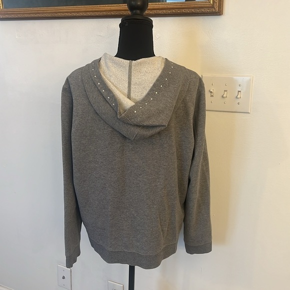 New York and Company Cotton Zip Up, Sz. XL. - Picture 9 of 13